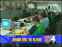 Emergency personnel at work