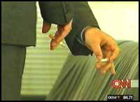 Smokers Flick Ashes to Floor