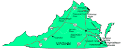 Virginia map